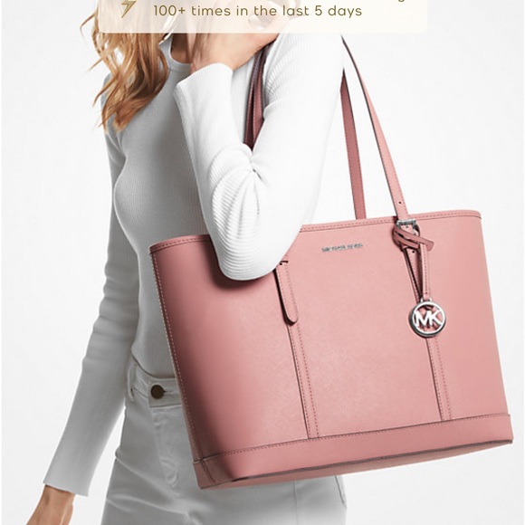 MICHAEL KORS
(NWT
Jet Set Travel Large Saffiano Leather Tote
Bag PRIMROSE COLOR - Picture 3 of 16